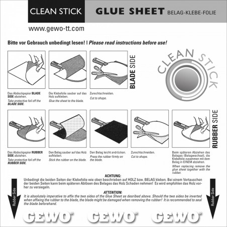 Feuille autocollante clean Stick